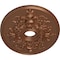 Ekena Millwork Alexa Medallion (Canopies up to 5 5/8"), 30 3/4"W x 21 1/4"H x 3 7/8"ID x 1 5/8"P, Polished Copper CM21X30ALPOS - alternate 2